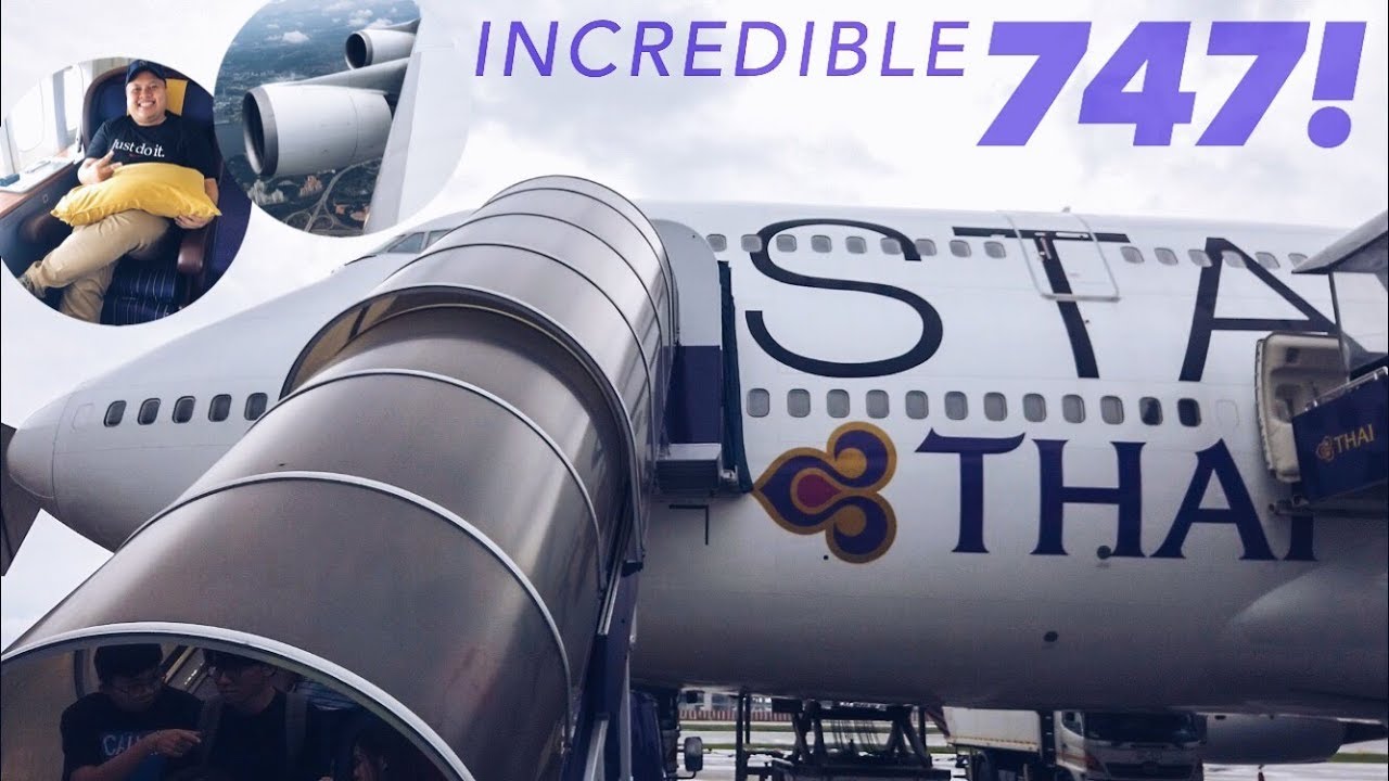 THAI Airways Boeing 747-400 AWESOME Flight TG 416 Kuala Lumpur - Bangkok