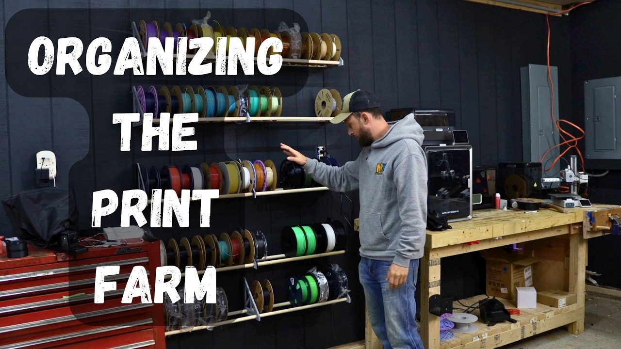 3D Print Farm Vlog | Prepping for the Holidays, Restocking Filament and Getting Organized