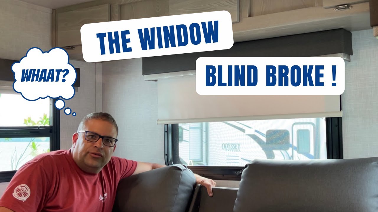 RV roller shade (Height & Speed adjustment) #rvlife #werv #rockwood #camping
