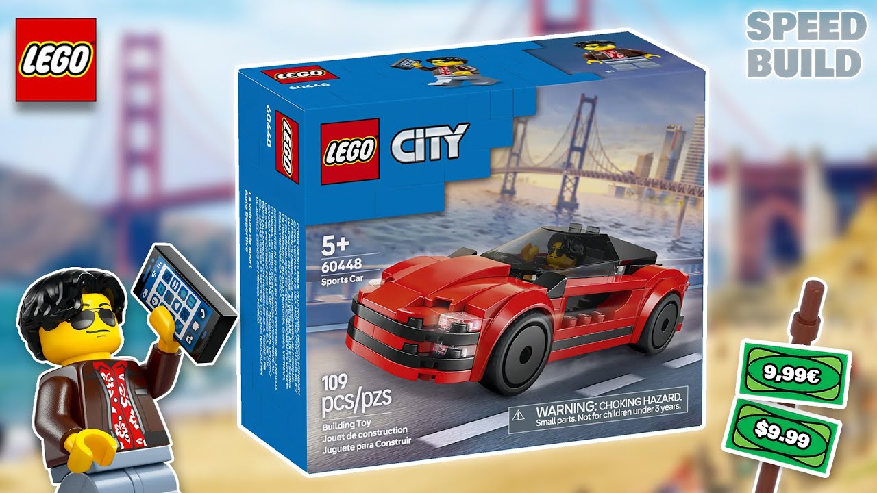 LEGO City Red Sports Car - 60448 Speed Build
