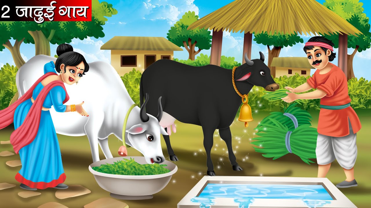 2 जादुई गाय | दो जादुई गाय | Hindi kahaniya | Moral stories | kahaniya | fairy tales | bedtime story