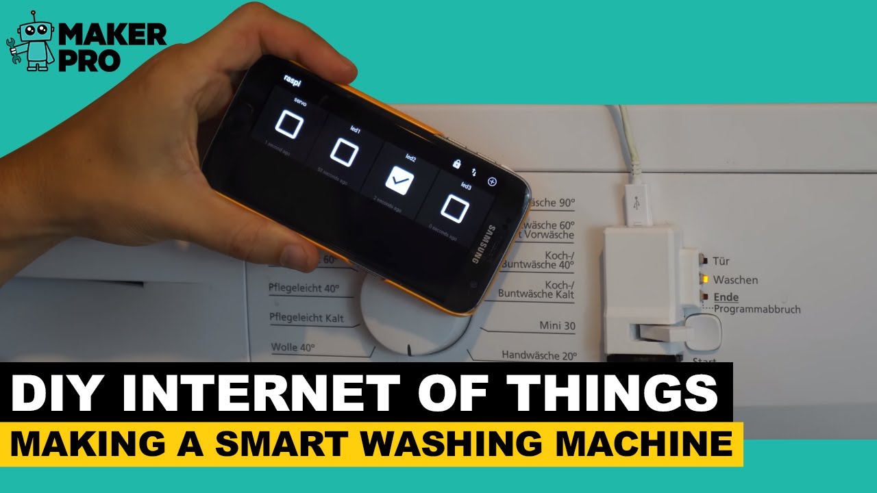 Making a Washing Machine Smart (IoT)