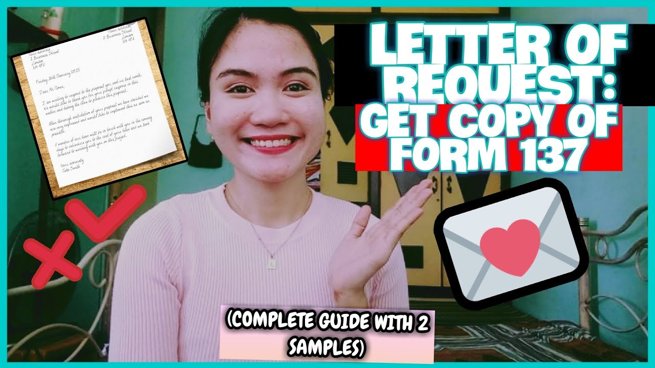 PAANO GUMAWA NG LETTER OF REQUEST PARA MAKUHA ANG FORM 137 2026? | LETTER OF REQUEST SAMPLE