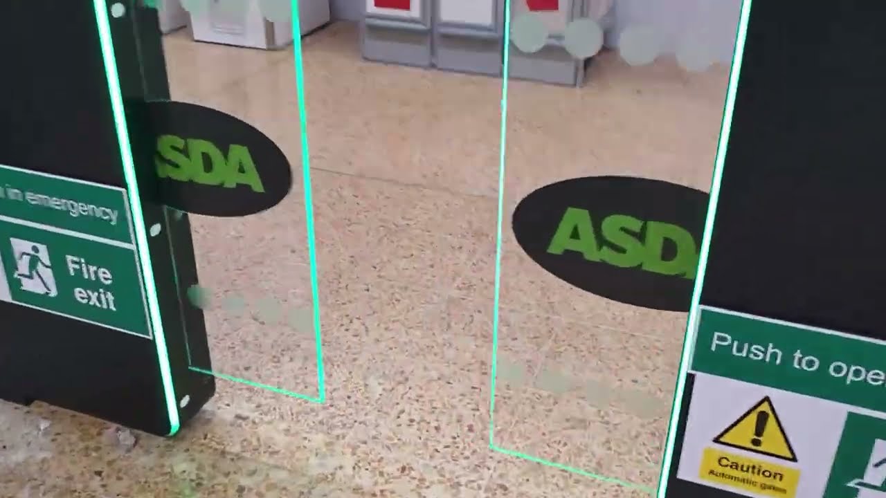 Now with Electronic Gates! NCR Self Service Checkout at ASDA in Taunton