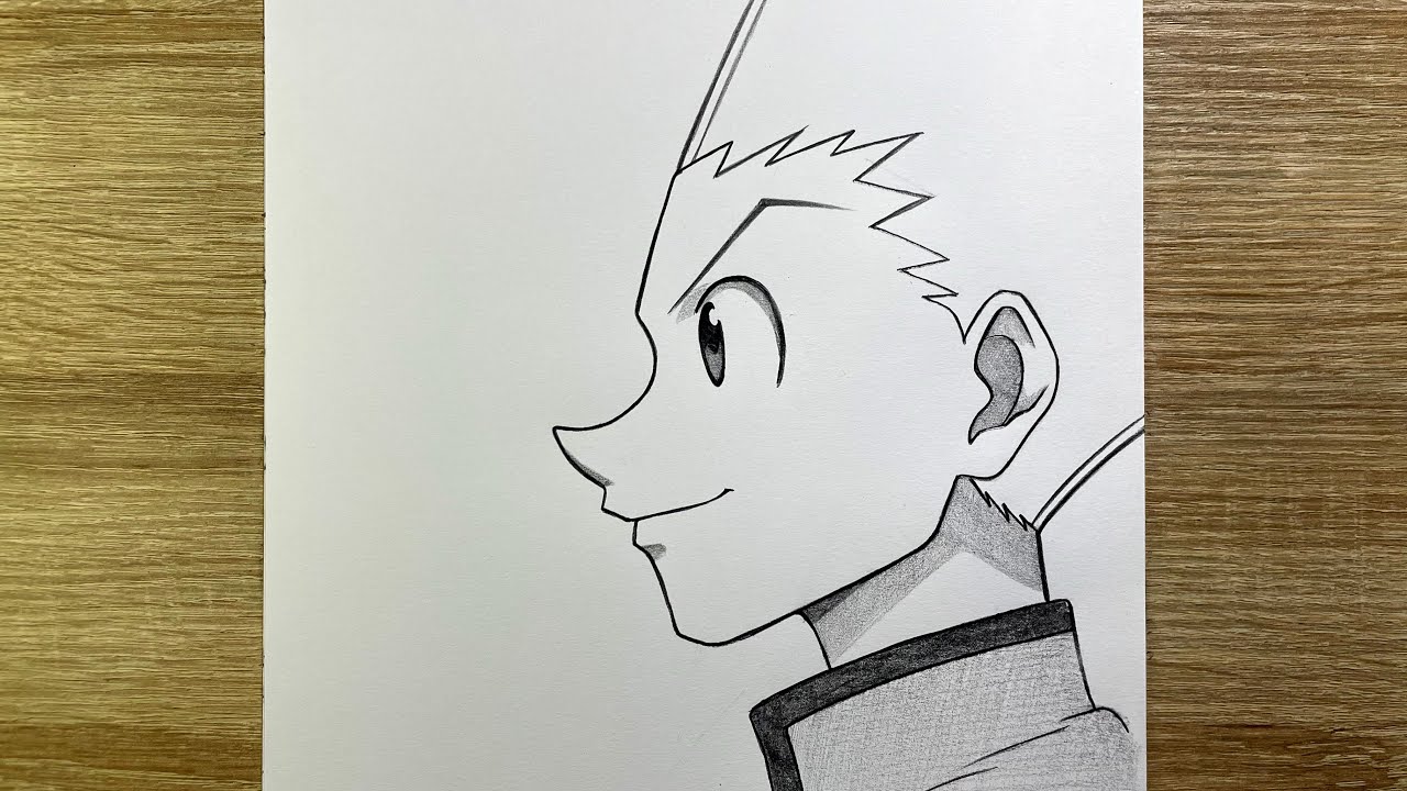 Comment dessiner Gon Freecss (Hunter × Hunter) – dessin facile pas à pas