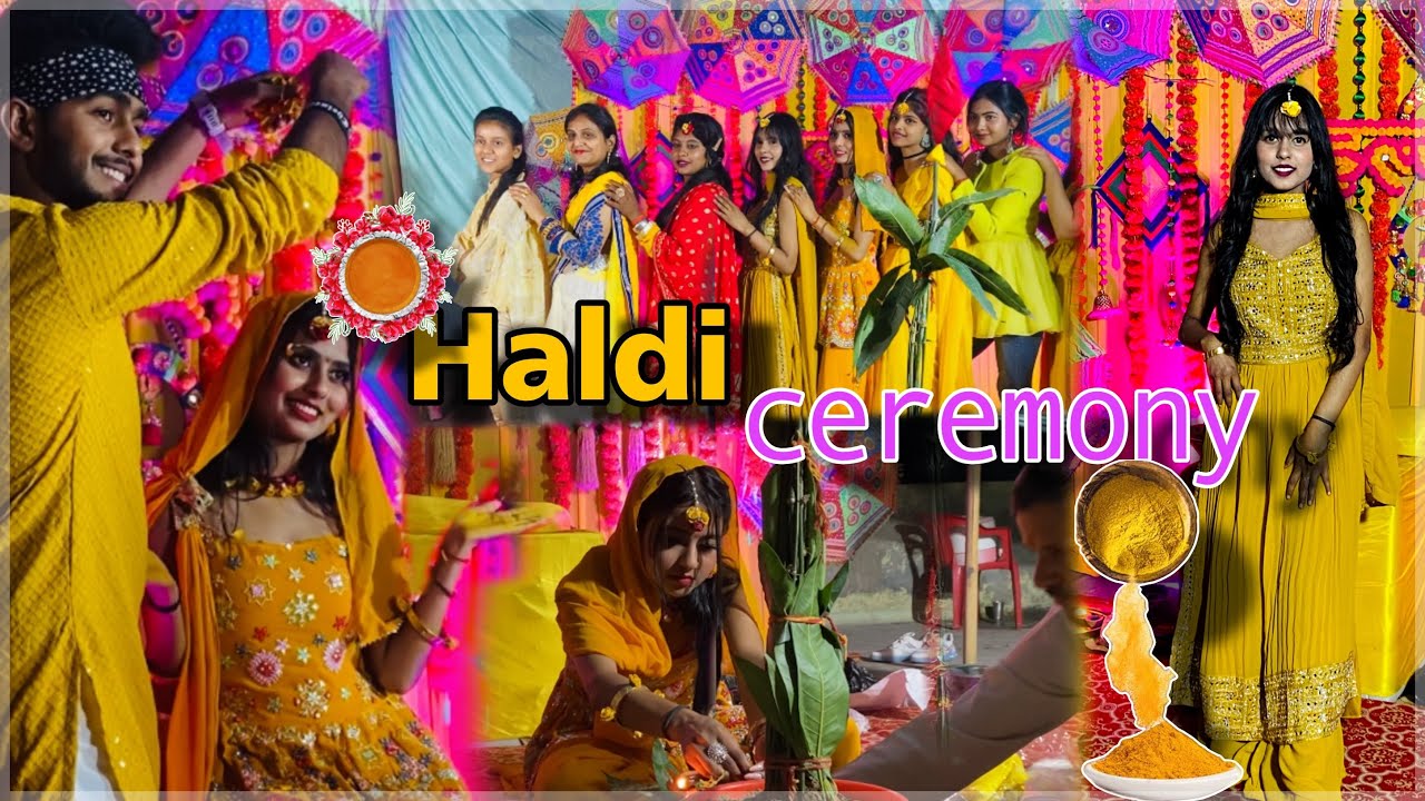 Neha dii ke haldi 💛😍 //Haldi vlog #haldivlog #vlog #family#ankitdancer @NehaPayal_Vlog