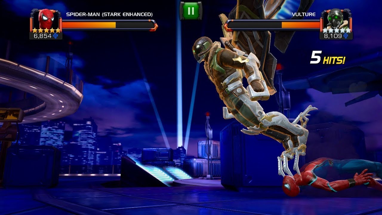 Marvel Contest of Champions: Spider-Man (Stark Enhanced) Vs Vulture