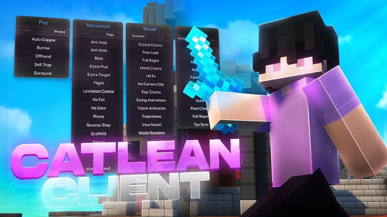 New Cheat на бедварс Catlean | MinePvP/VimeMC/AgeraPVP | Free cfg