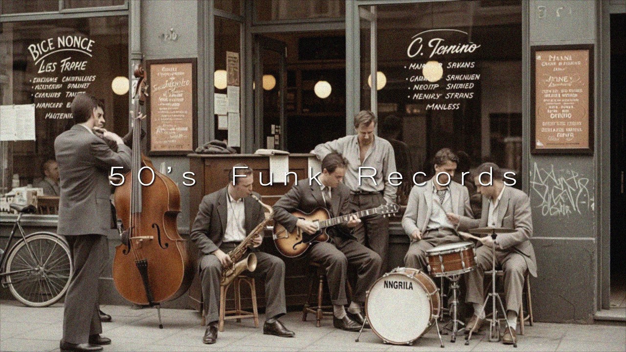 Vintage 1950s Jazz Funk Street Band | Classic Big Band Groove
