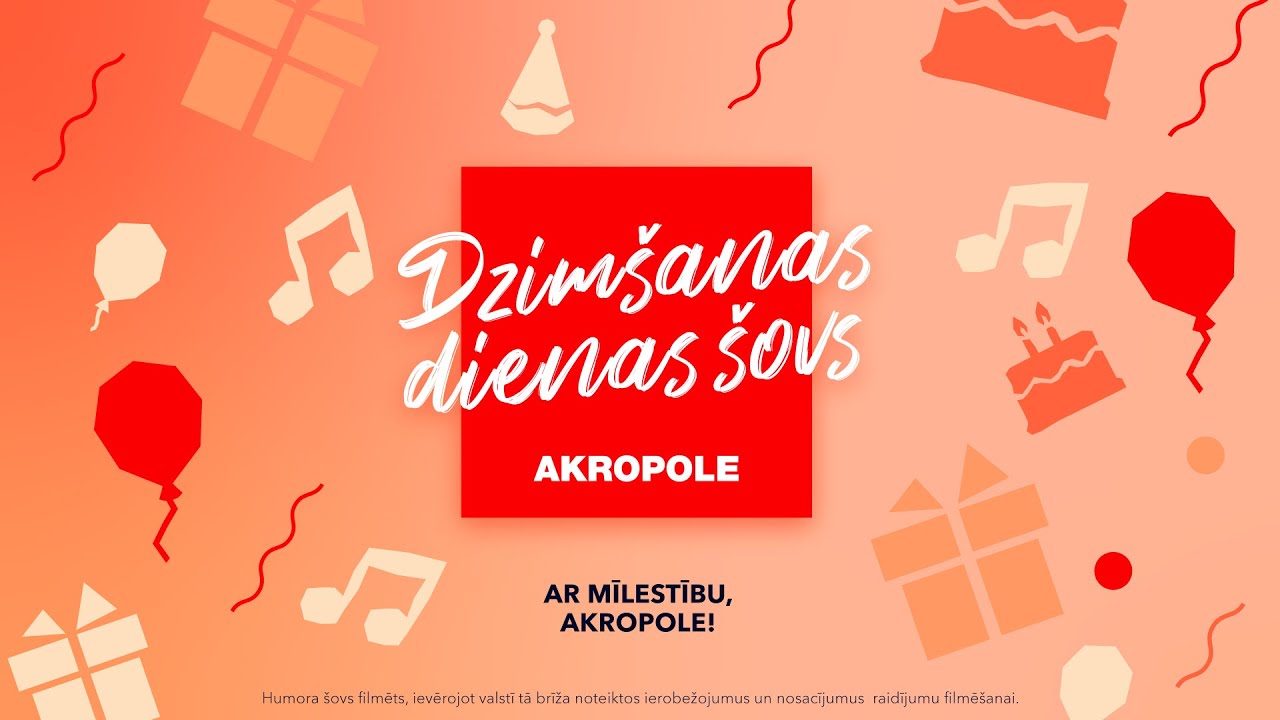&ldquo;Akropole&rdquo; dzim&scaron;anas dienas humora &scaron;ovs