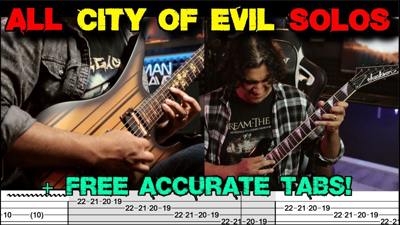 Avenged Sevenfold ALL CITY OF EVIL SOLOS | ACCURATE TABS 