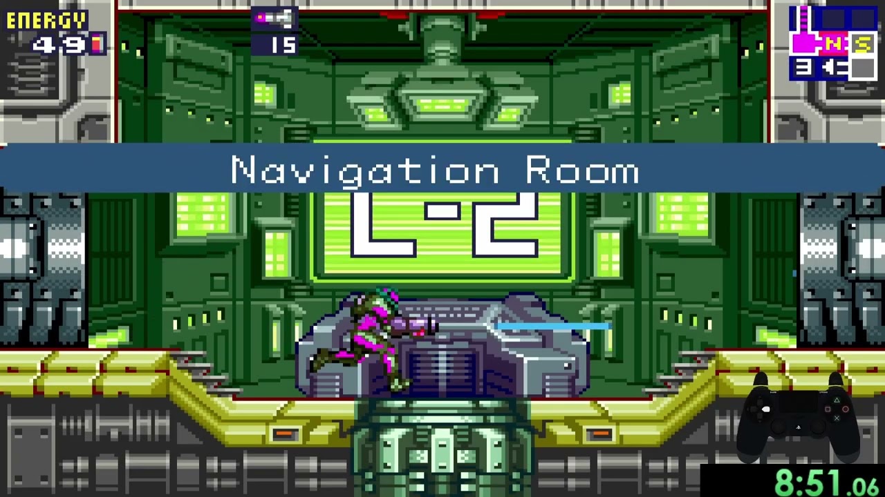 Playing Metroid Randomizers Every Day Until I Can Buy A New PC: Day 16 (Fusion Any% Run)