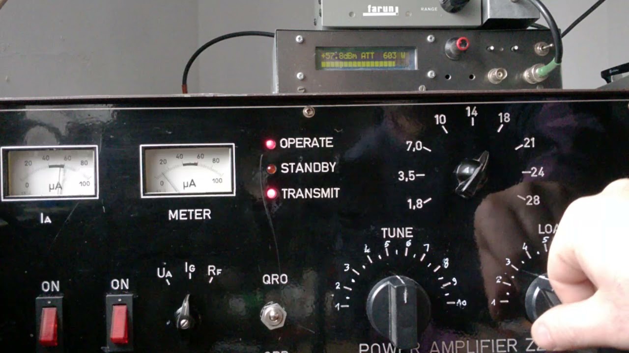 Power amplifier  ZZ-750 ( quick test after repair )