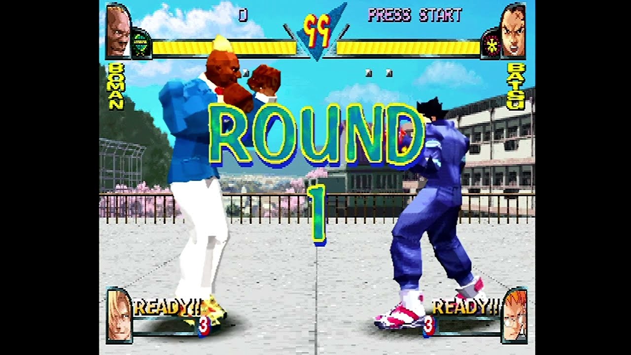 Rival Schools (PlayStation) Arcade as Boman/Roy