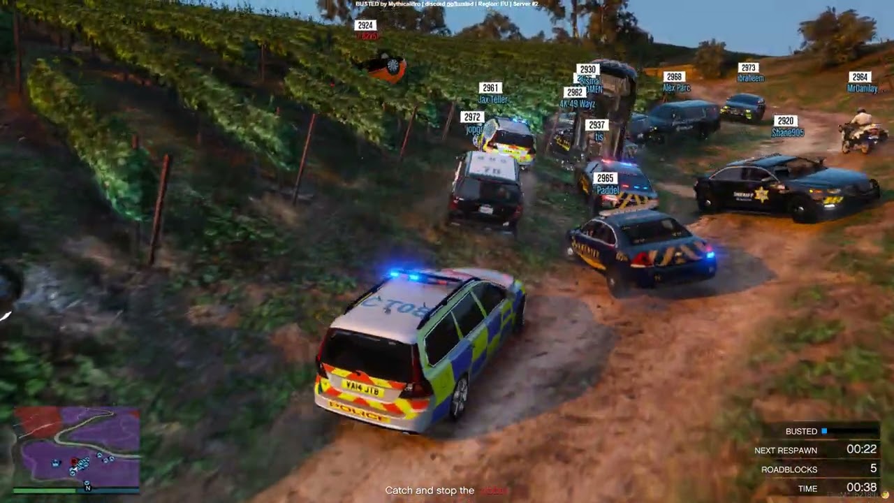 2 Minutes of Chaos | Fivem | Busted EU