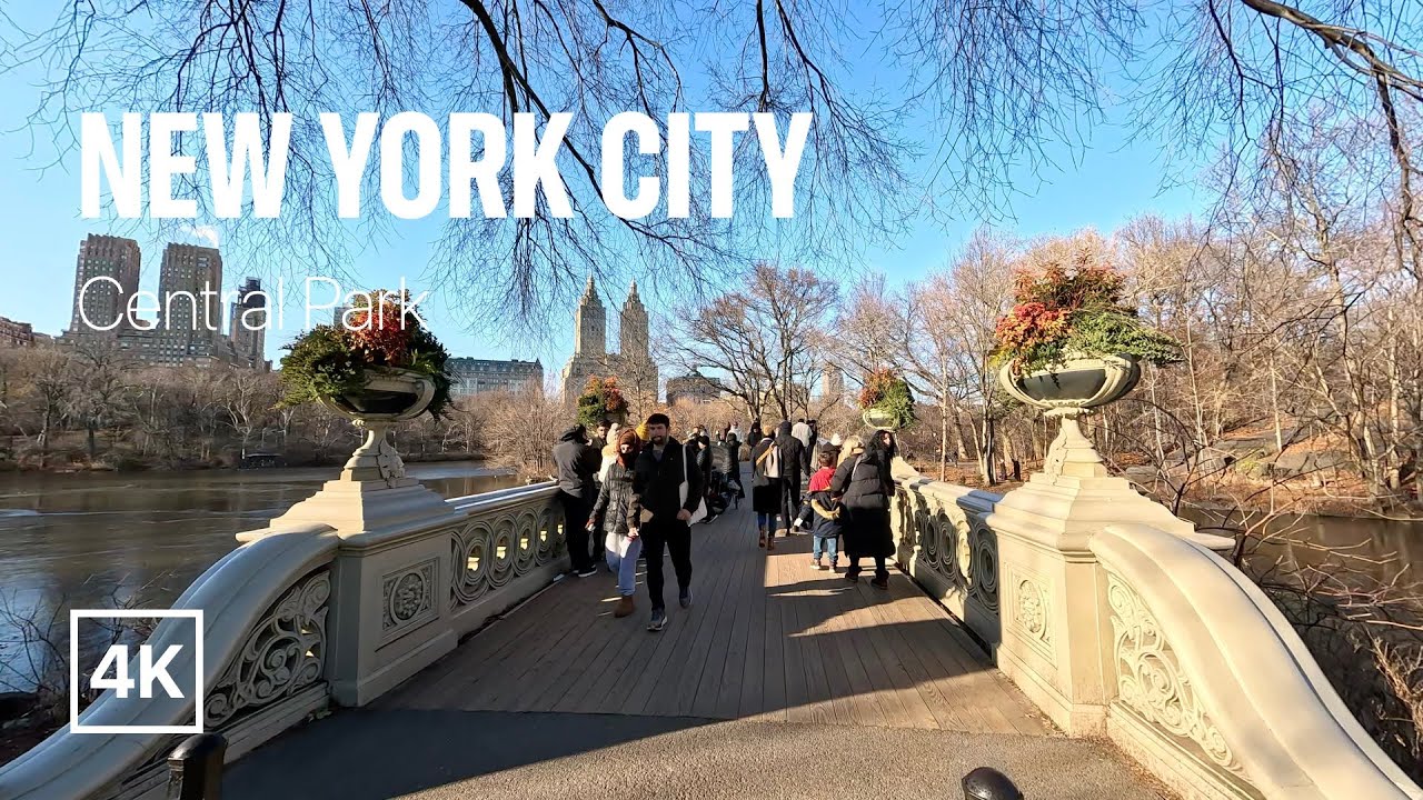 [4K] New York City 🗽 Winter Walk - Central Park [Dec. 2022]
