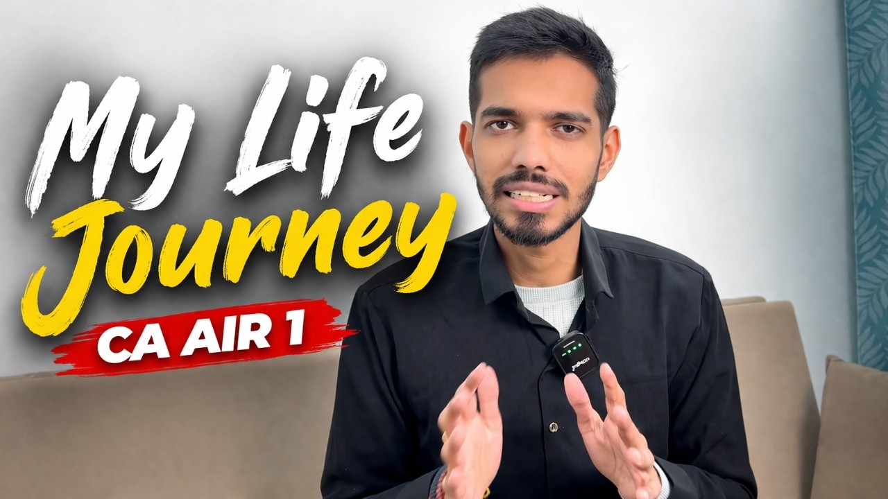 My Life Journey | CA AIR 1 | CA Shivam Mishra