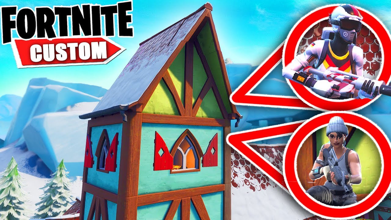 Fortnite 2v2 HIDE and SEEK 2000 IQ hiding spots.. PLEASE don't find US HERE (Fortnite Creative Mode)