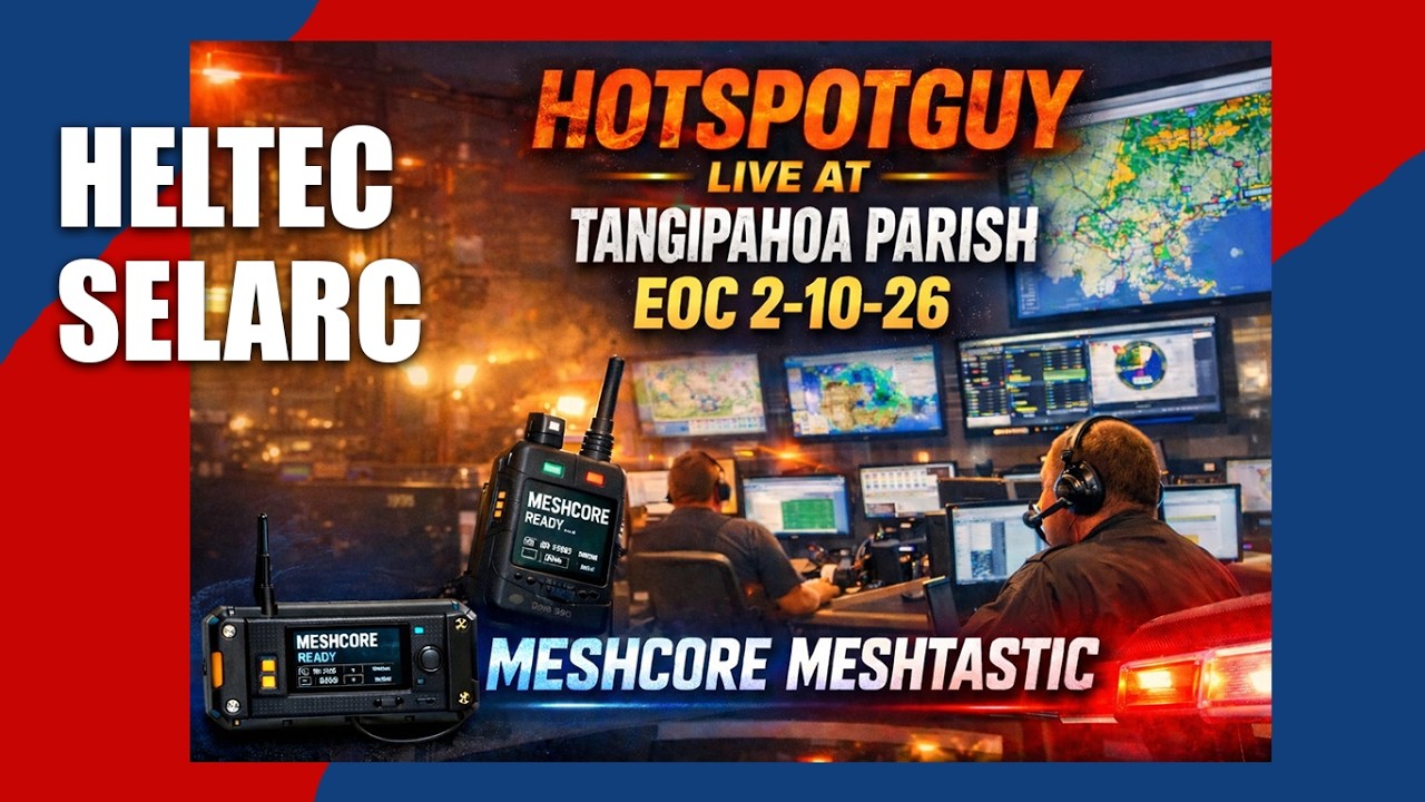 LIVE Tangipahoa Parish EOC 🚨 MeshCore & Meshtastic+New Heltec Devices| #MeshCore #Meshtastic #Heltec