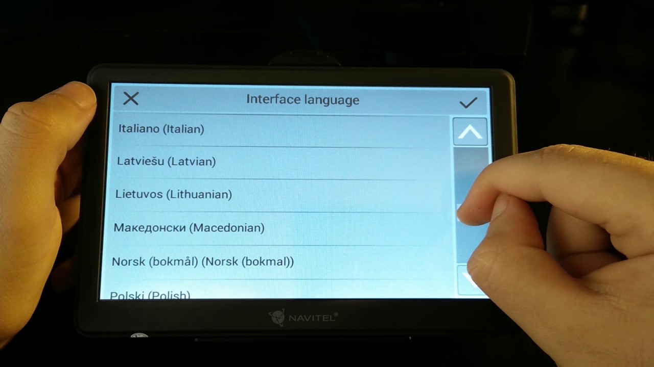 Navitel E700 GPS Navigator -  MENU WALKTHROUGH