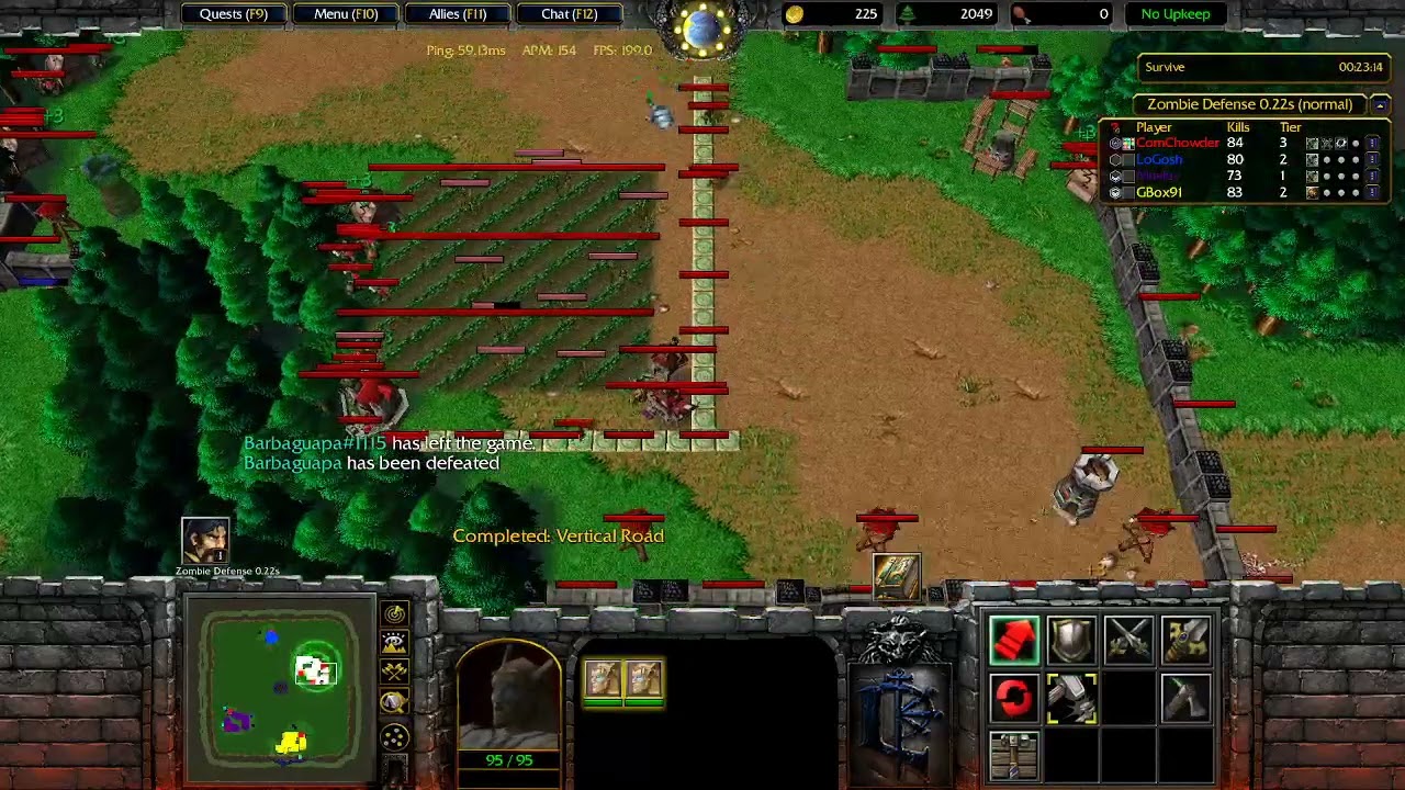 Warcraft 3 Arcade Map: Zombie Defense 0.22s Valley