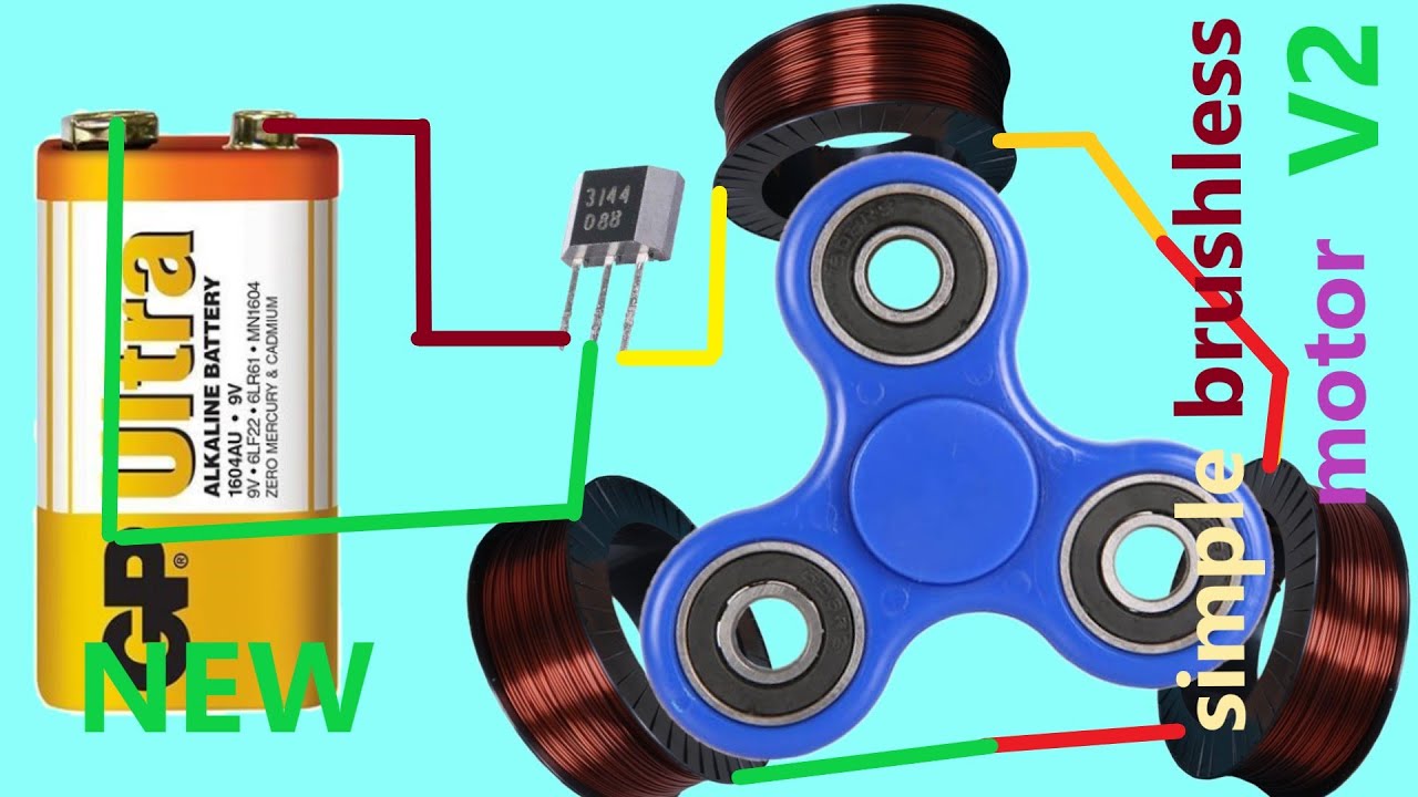 Как сделать мощный бесщеточный двигатель 1-15 В, сверхмощный бесщеточный двигатель постоянного тока
