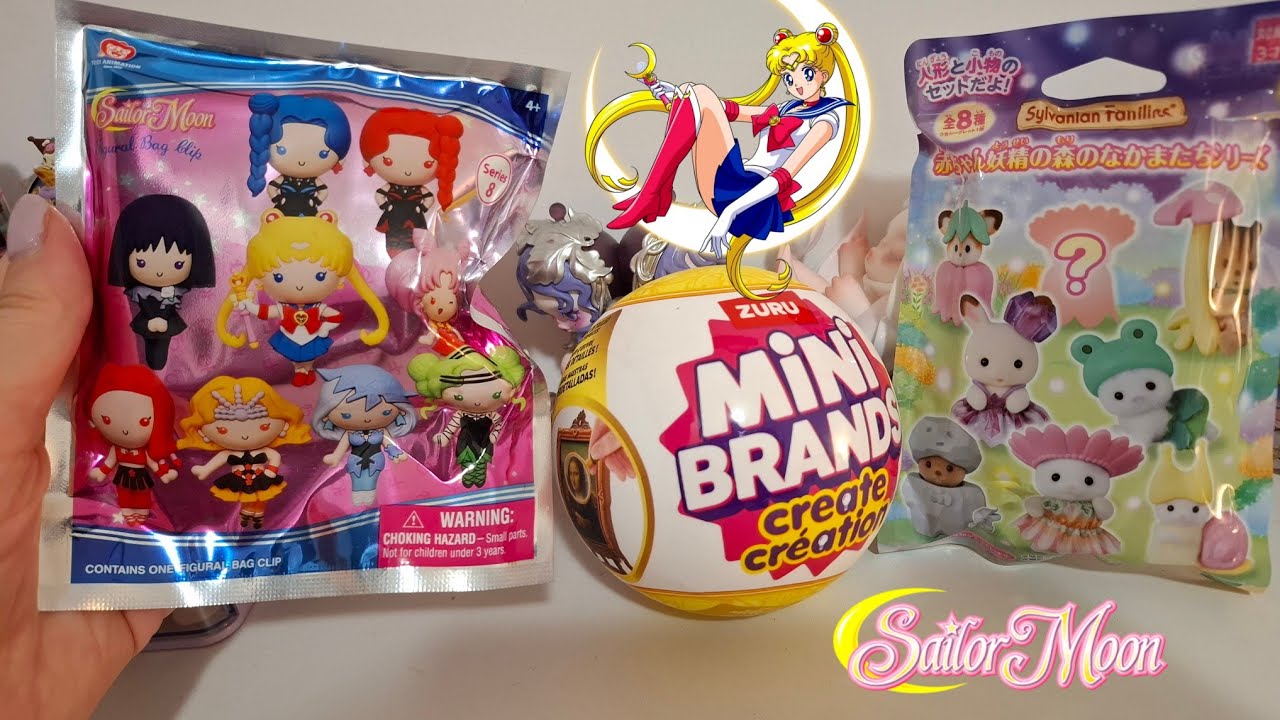 BLIND BAGS SAILOR MOON, MINI BRANDS CREATE, SYLVANIAN FAMILIES!!! 