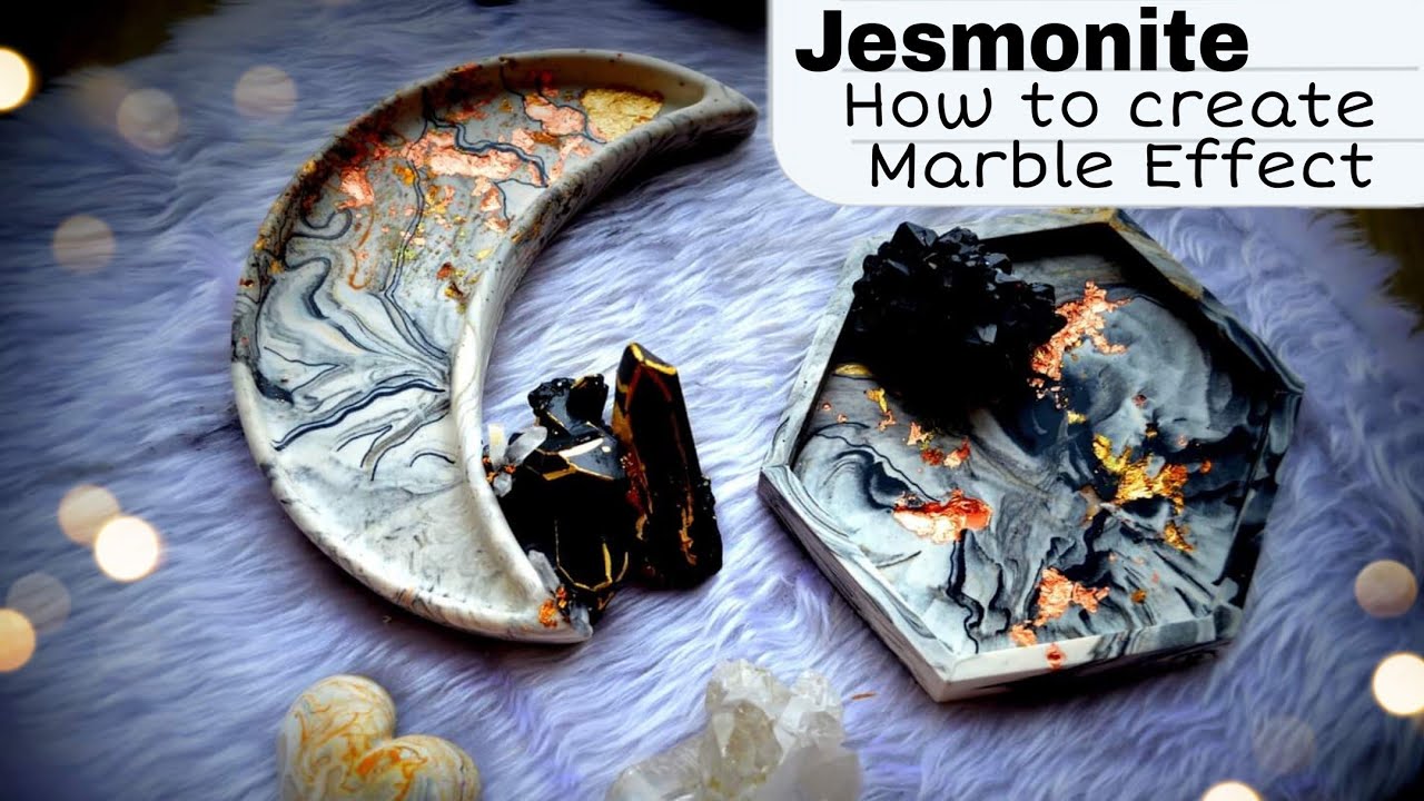 Beginners Jesmonite | How to create Marble Effect | Step by Step Tutorial |  Add Powder to Liquid