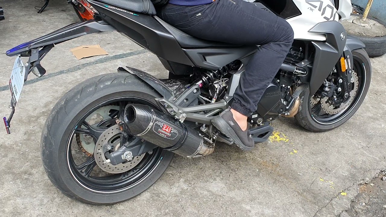 CF Moto Nk400 with Yoshimura R77 carbon 420mm sound check