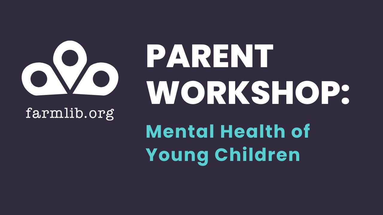 Parent Workshop:  Mental Health of Young Children