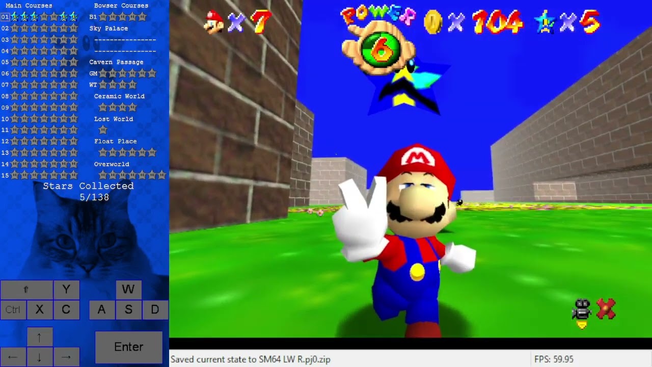 SM64 Lost Worlds Remake [savestateless]