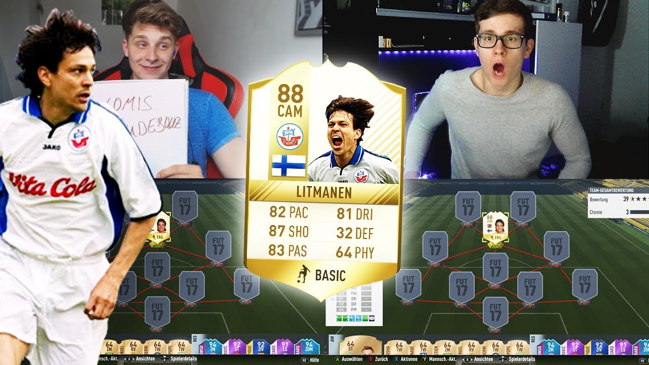 FIFA 17: KRASSER DISCARD😱 LEGEND LITMANEN SQUAD BUILDER SHOWDOWN vs FIFAGAMING 🔥😈