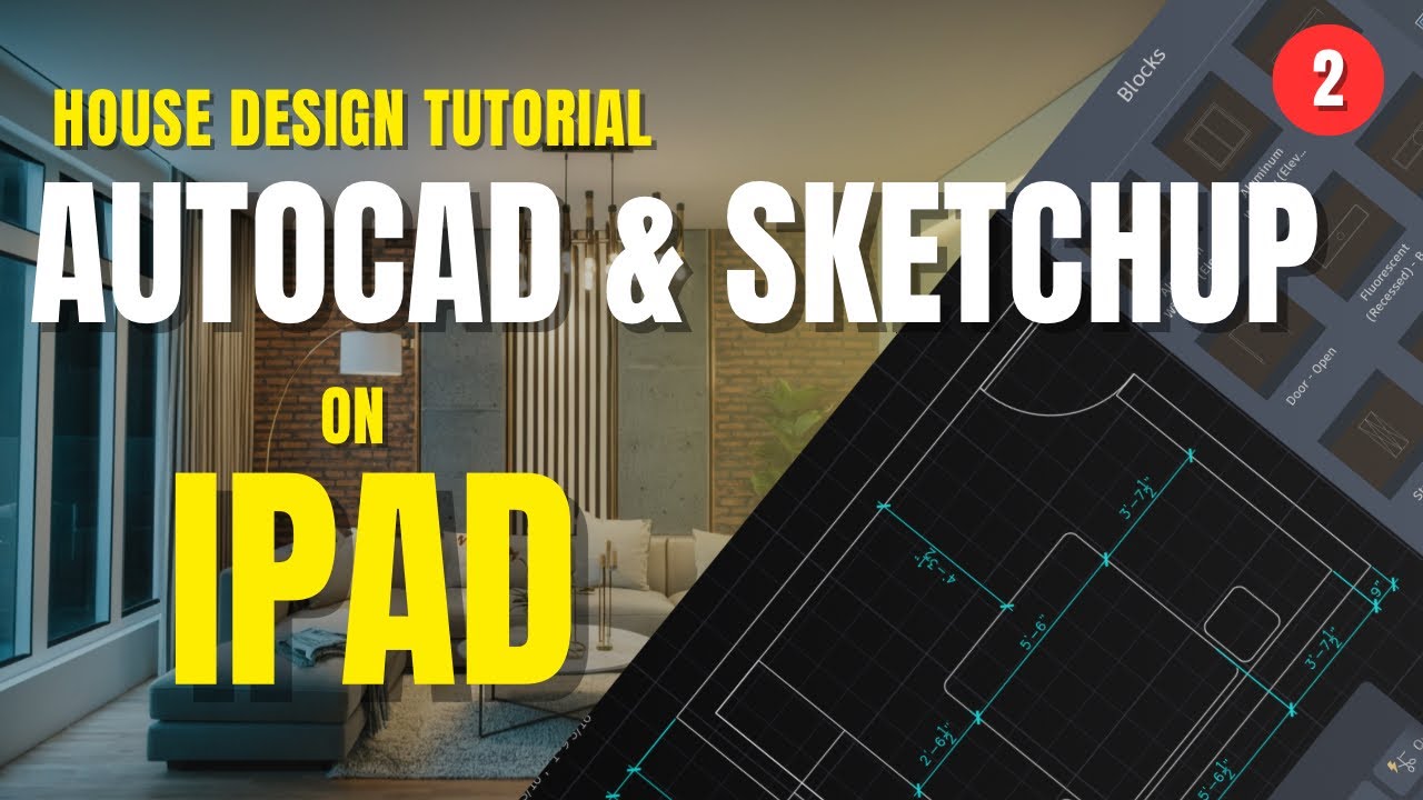 🎥 House Design Tutorial on iPad | 2D to 3D in SketchUp (Part 2)
