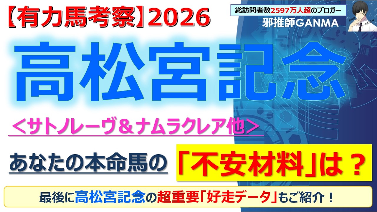 【高松宮記念2026 有力馬考察】サトノレーヴ＆ナムラクレア他 人気馬5頭を徹底考察！