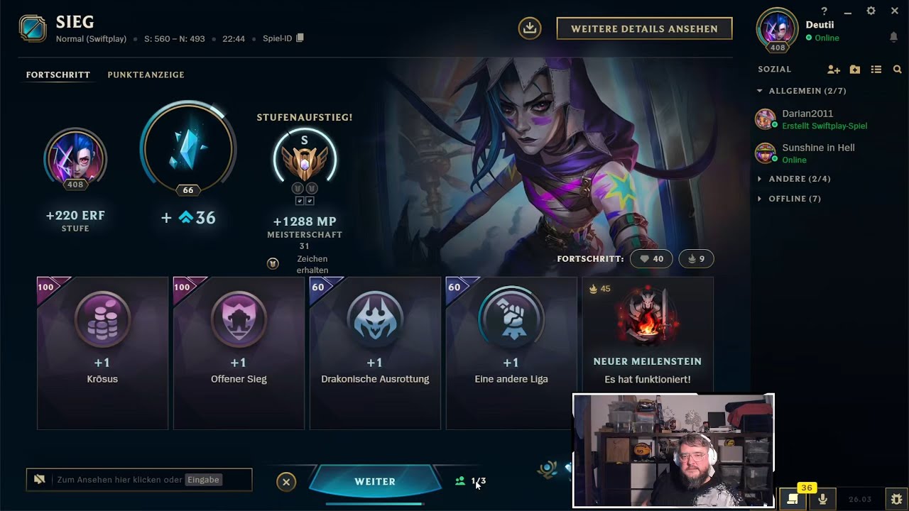 League of Legends | SWIFTPLAY | Jinx | S | w/friends | 13.02.2026 | 9