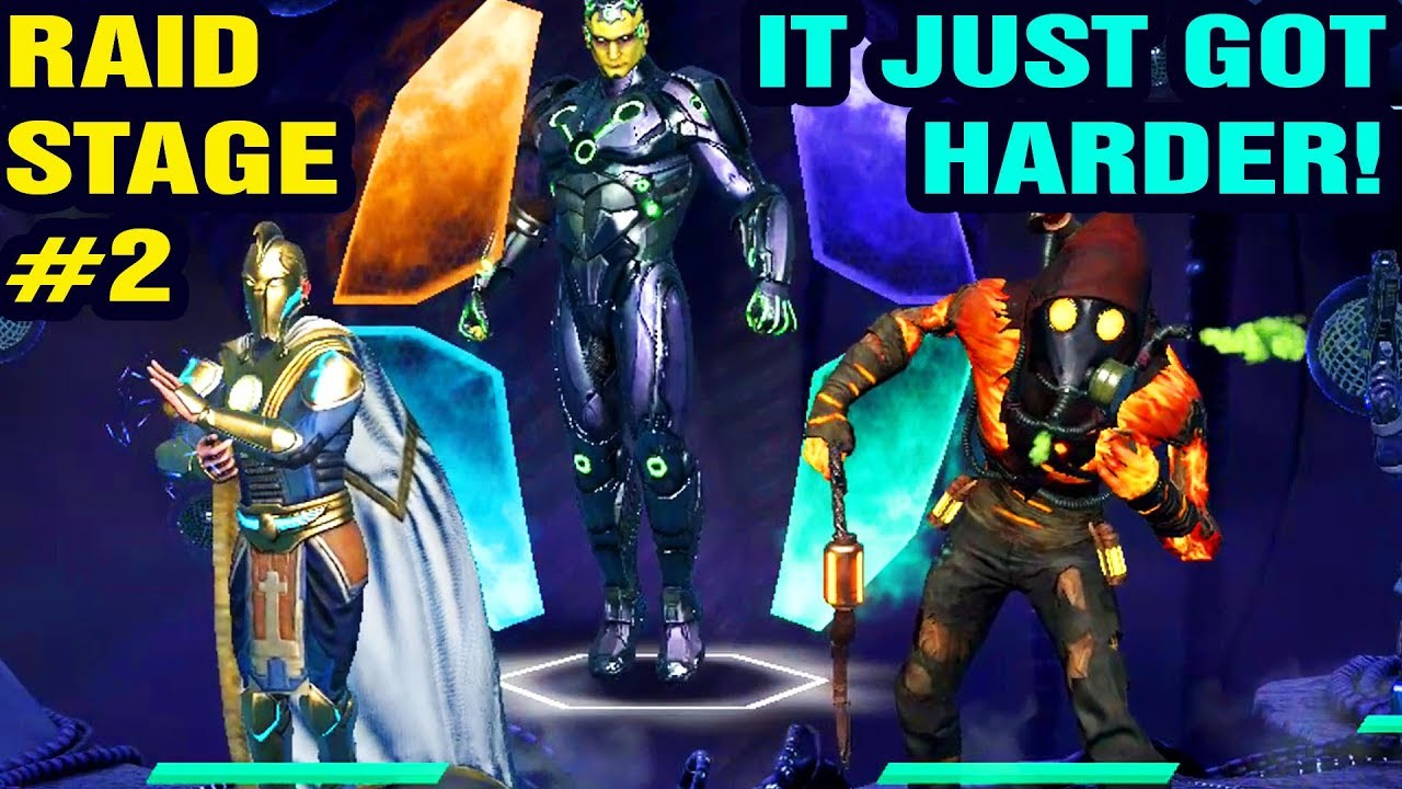 Injustice 2 Mobile. Raid Stage #2. THIS ONE IS HARD!  Let's Destroy Brainiac and His Minions!