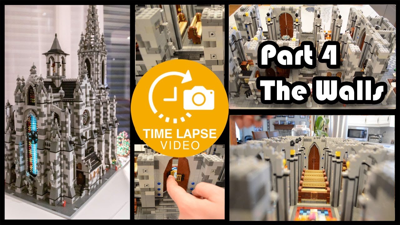 Lego Gothic Cathedral speed build - Part 4 (Walls)