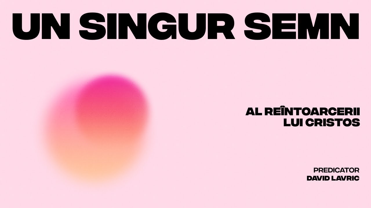 Un singur semn al reîntoarcerii lui Cristos