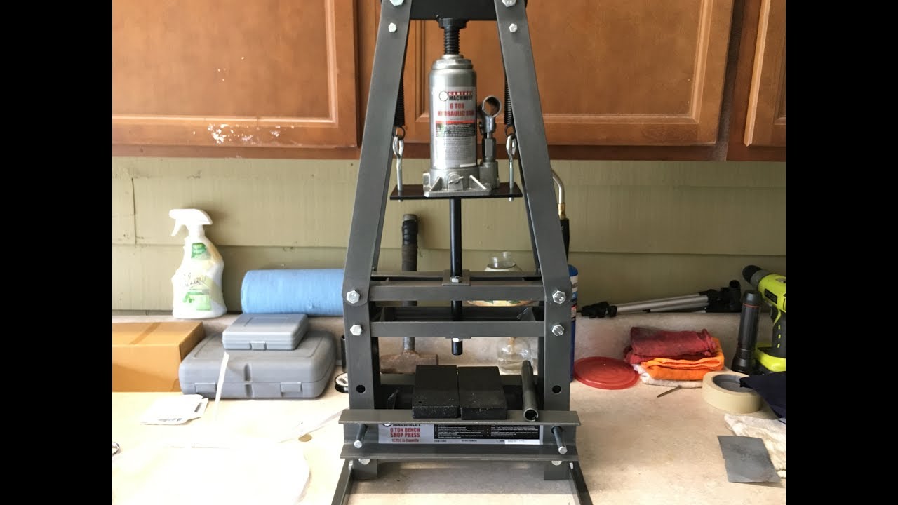 Harbor Freight 6 Ton Arbor Press Assembly and Review