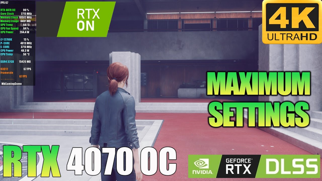 Control Ultimate Edition  | RTX 4070 | 4K Maximum Settings / RTX ON / RT Ultra / DLSS Quality