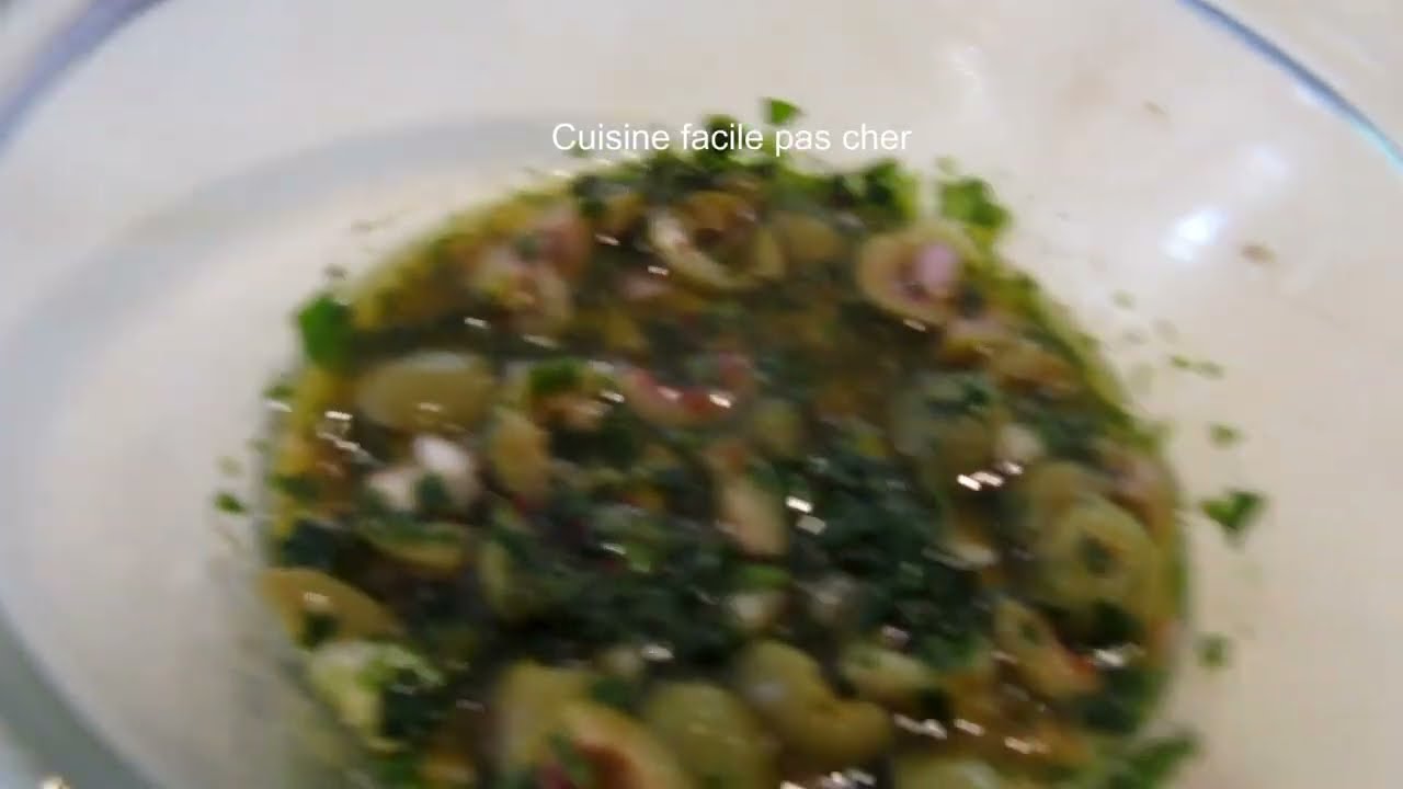 Sauce méditerranéenne pour poisson
