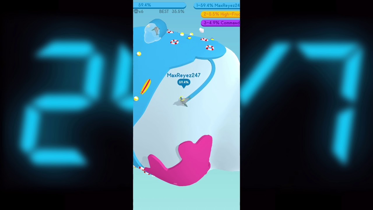 Playing Paper.io 3D Completing the Big Croissant!