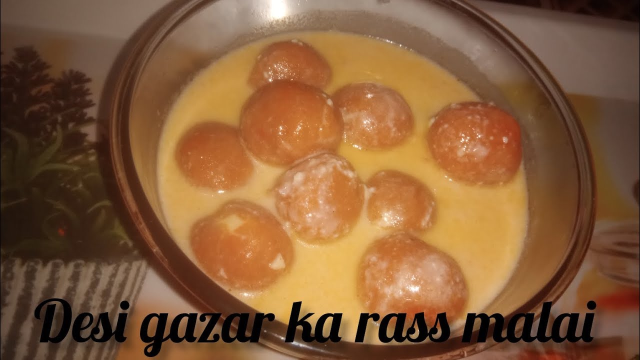 Desi gazar ka rass malai recipe #rass #malai #desikitchen #trendingrecipe 