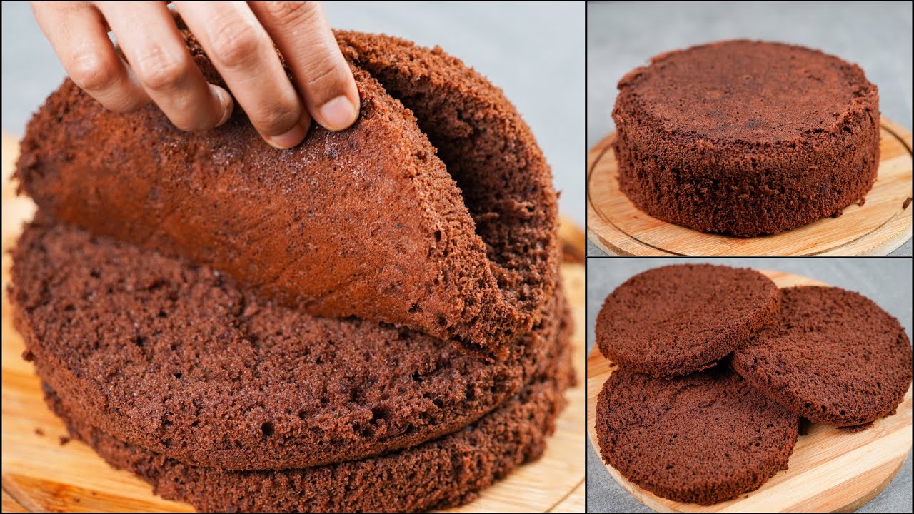 BASIC CHOCOLATE SPONGE CAKE RECIPE | CHOCOLATE SPONGE CAKE | BIRTHDAY CHOCOLATE SPONGE CAKE