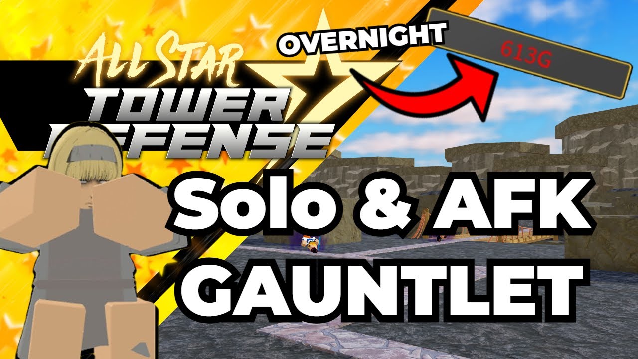 How To Solo & AFK Gauntlet With ONE Unit | Roblox All Star Tower Defense