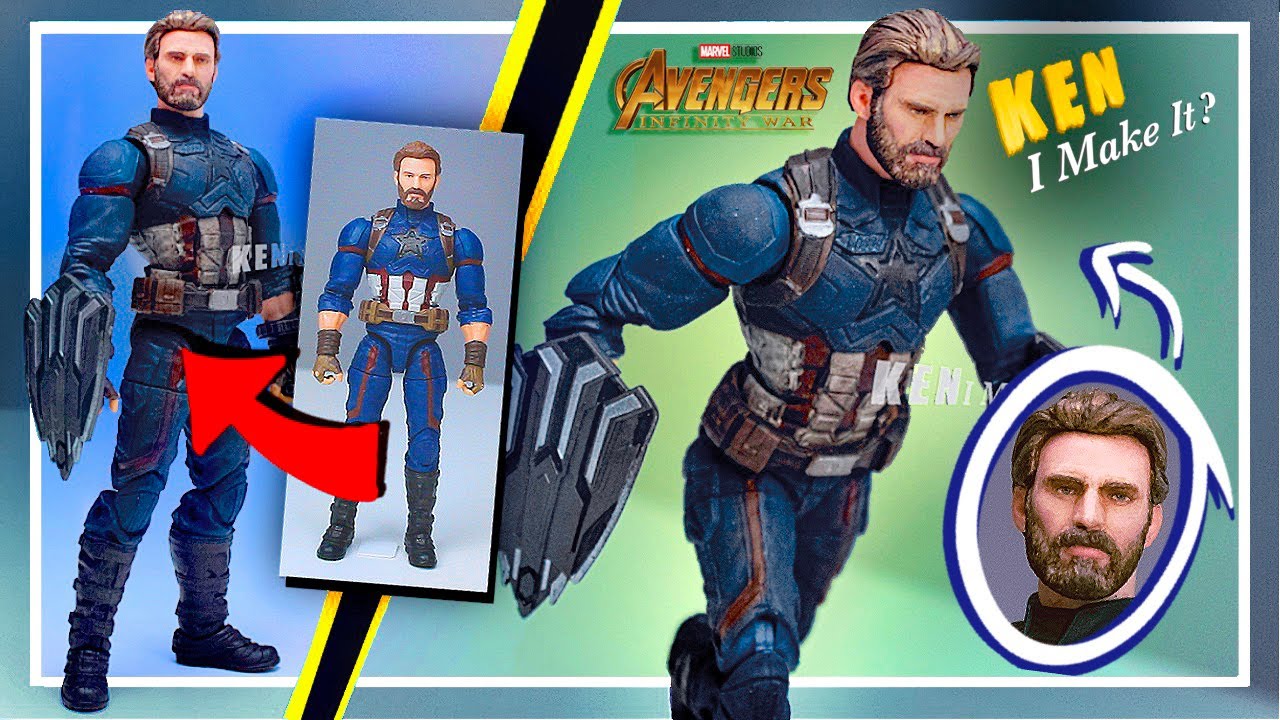 Ремонт фигурки Капитана Америки из серии Marvel Legends — Мстители: Война бесконечности | Ken I M...