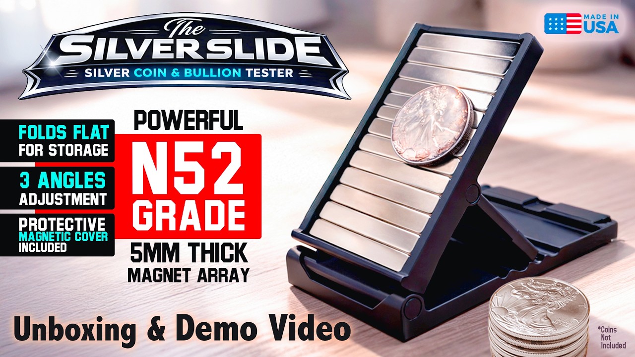 Fake Silver vs Real Silver &ndash; Watch What Happens! Testing with The Silver Slide Coin & Bullion Tester