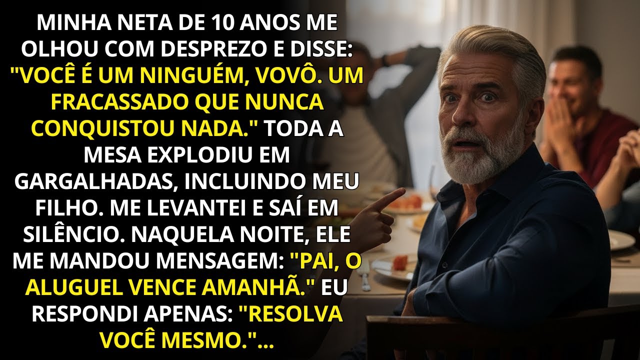 Minha neta me chamou de ninguém e a família riu. Na manhã seguinte, quem riu foi eu…