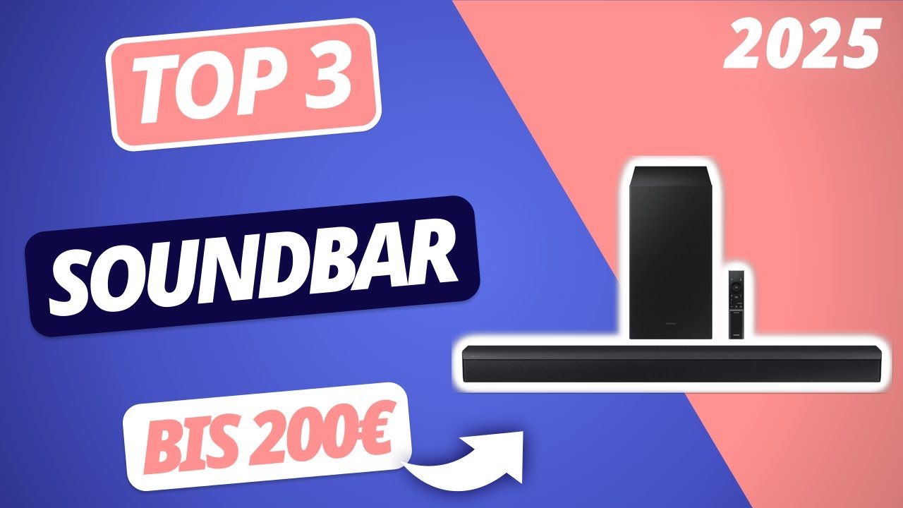 Die beste SOUNDBAR UNTER 200&euro; (2025) | TOP 3 Soundbars im Vergleich