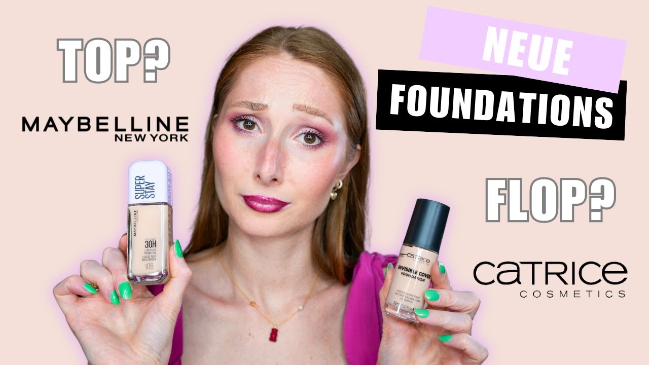 Neue Drogeriefoundations!⎢Catrice Invisible Cover & Maybelline Super Stay Lumi Matte